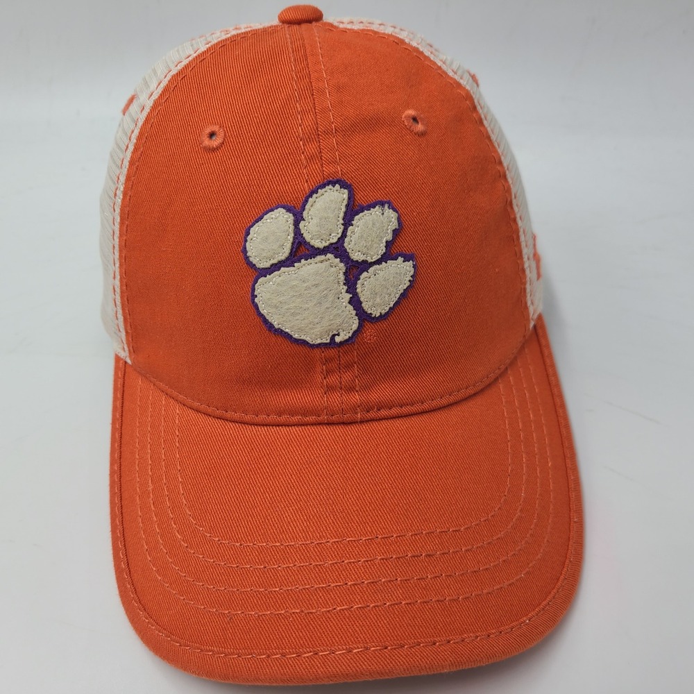 Clemson Tigers Hat Snapback Trucker Mesh Zephyr Orange White NCAA University Men